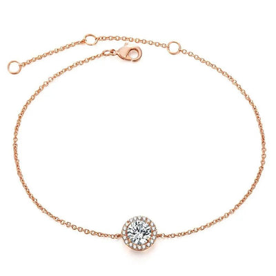Round crystal anklets null